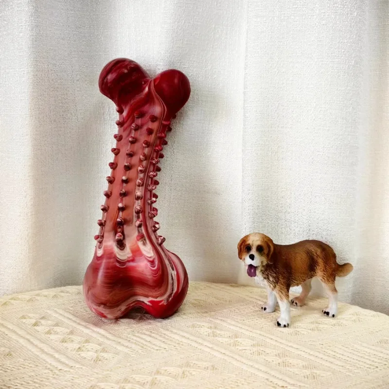 Rubber Bone Chew Dog Laruang